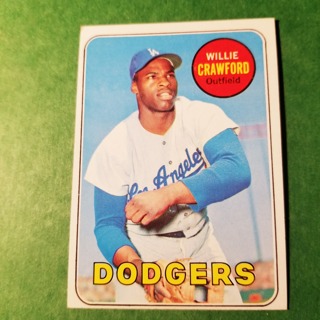 1969 - TOPPS BASEBALL CARD NO. 327 - WILLIE CRAWFORD - DODGERS