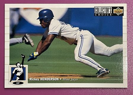 1994 Upper Deck # 131 RICKY HENDERSON Toronto Blue Jays