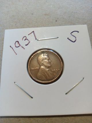 1937-S LINCOLN WHEAT PENNY.... YOU DECIDE THE PRICE