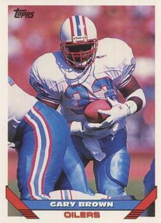 Gary Brown 1993 Topps Houston Oilers