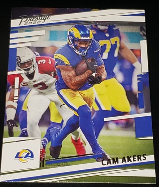 ♨️♨️ 2022 NFL Prestige - Cam Akers - Los Angeles Rams - Card No. #162 - Base ♨️♨️