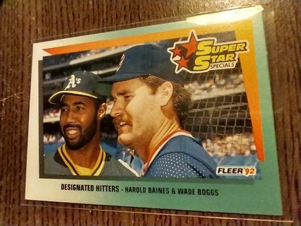 Wade Boggs /Harold Baines Fleer 92