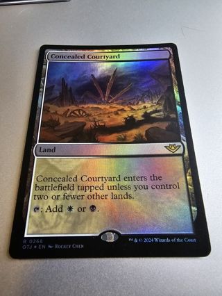 Magic the gathering mtg Concealed Courtyard foil card Outlaws Thunder Junction