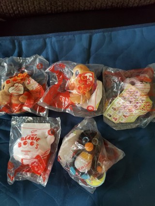 Set Of 5 2017 McDonalds TY Teenie Beanies BNIP