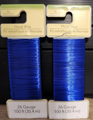 NEW - Floral Gardens - Floral Wire - "Blue" - 2 packages