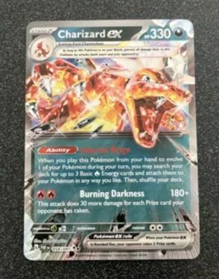 NM Ultra Rare Charizard Ex Scarlet and Violet Pokemon card