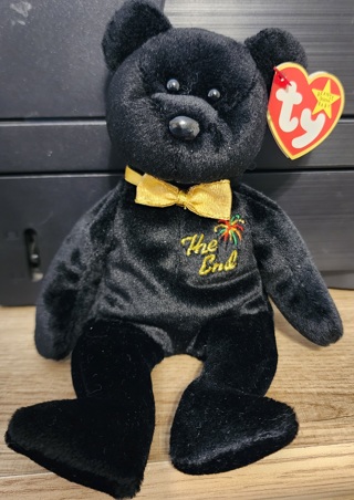 NEW - TY Beanie Baby Bear - "The End"