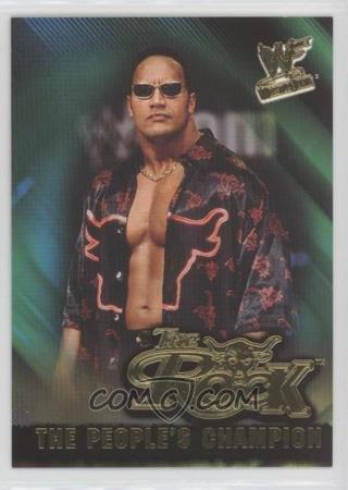 ROCK DWAYNE JOHNSON EARLY CAREER 2001 FLEER WWF/WWE PEOPLE'S CHAMPION 2 CARD INSERT  LOT