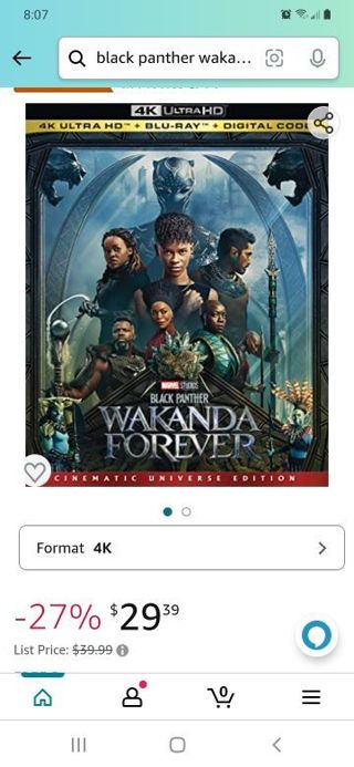 Black Panther Wakanda Forever 4k vudu/MA