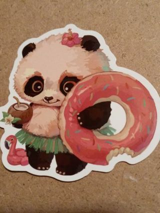 Panda New Cute vinyl sticker no refunds regular mail only Very nice quality!