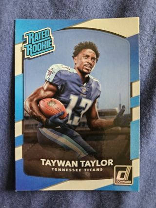 2017 Donruss Rated Rookie Taywan Taylor