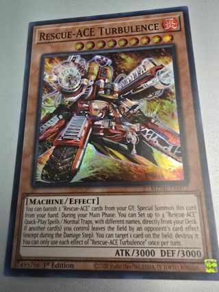 Yugioh Rescue Ace Turbulence holo card MZMI-EN077