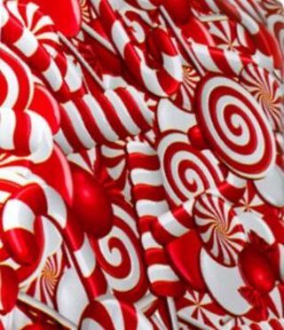 ➡️⭕⛄(1) CANDY CANES POLY MAILER 6x9"⛄⭕