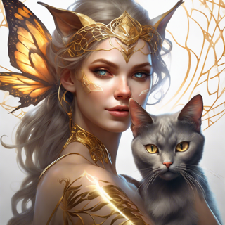 Listia Digital Collectible: Cat Warrior Love