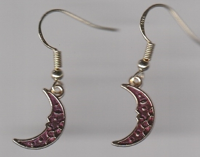 GP ENAMEL NEW MOON EARRINGS STYLE 3 (PLEASE READ DESCRIPTION