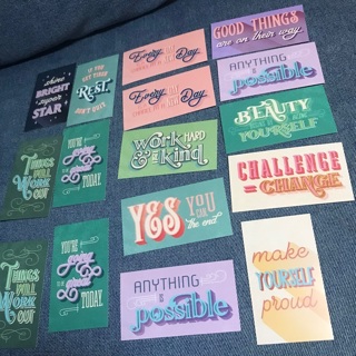 16 Affirmation Cards Scrapbook Paper Crafts Card Making, free mail