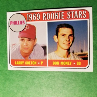 1969 - TOPPS EXMT - NRMT BASEBALL - CARD NO. 454 - 1969 ROOKIE STARS - PHILLIES