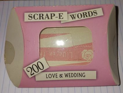 SCRAP-E WORDS / Love&Wedding for Scrapbooking
