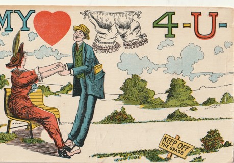 Vintage Unused Postcard: Comic: My Heart