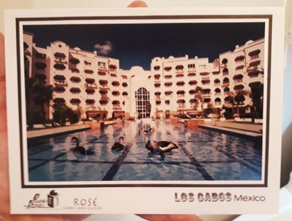 Notecard from Rose' Hotel, Cabo San Lucas, Mexico