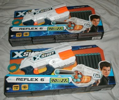 2 packs X-Shot Reflex 6 Blaster from Zuru 