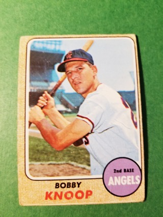 1968 - TOPPS EXMT - NRMT BASEBALL - CARD NO. 271 - BOBBY KNOOP - ANGELS