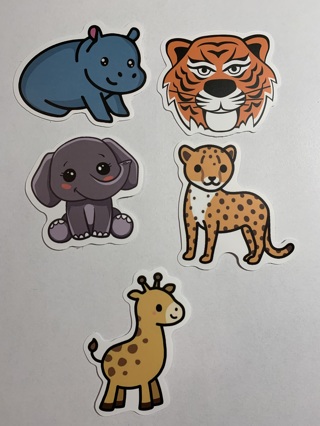 CUTE ANIMAL STICKERS~LOT 11~FREE SHIPPING!