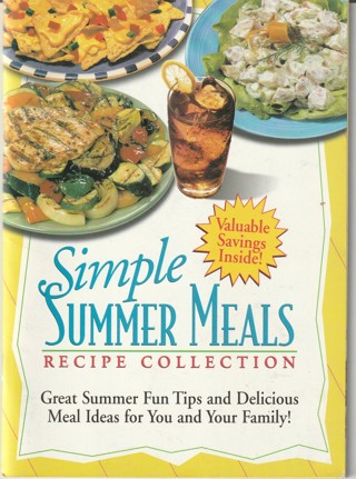 Vintage Cook Book, Magazine soft covered: Simple Summer Meals