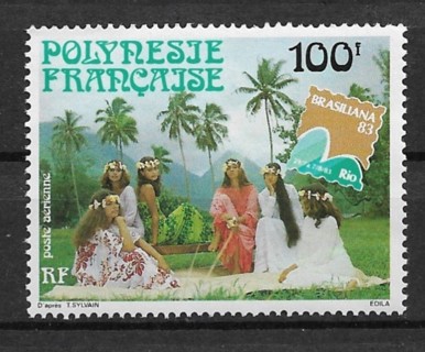 1983 French Polynesia ScC200 "BRASILIANA '83" MNH