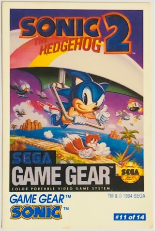 Sonic 2 Game Gear Card 