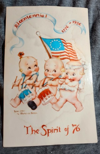 Vintage Kewpie The Spirit of 76 Postcard for Papercrafts