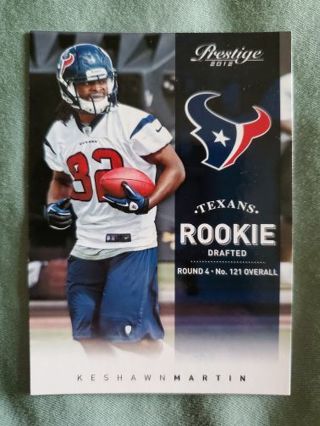 2012 Panini Prestige Rookie Keshawn Martin