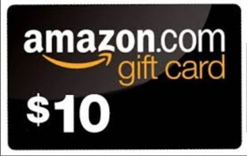 $10.00 ~AMAZON~ Gift Card #1 of 2 listing.