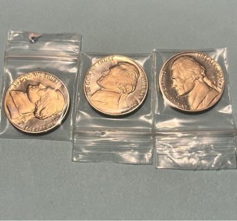 3 1979 S CAMEO proof Nickels 