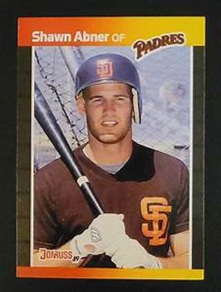 Shawn Abner 1989 Donruss San Diego Padres