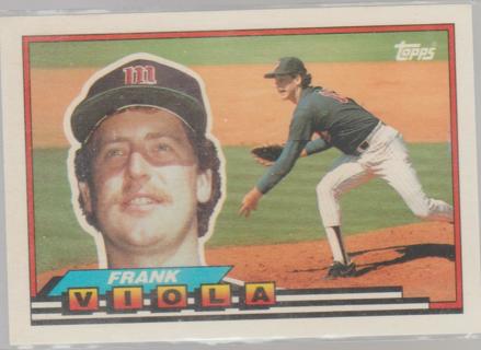 1989 Topps Big #140 Frank Viola Minnesota Twins Baseball Card