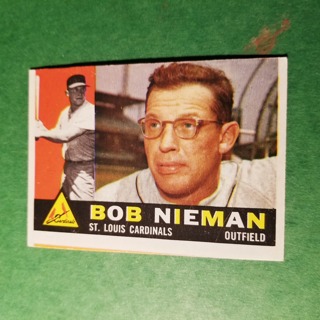 1960 - TOPPS BASEBALL CARD NO. 149 - BOB NIEMAN - CARDINALS