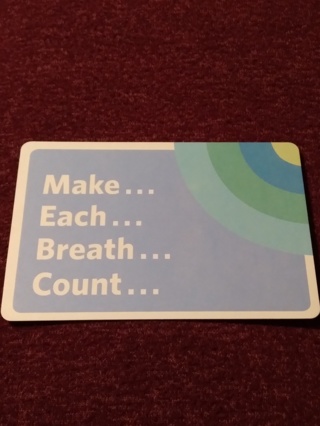 Mindfulness Card - Make...Each...Breath...Count...