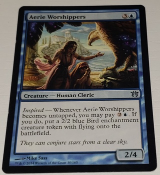 MTG ✨ Aerie Worshippers - (U) 30/165  Born of the Gods (BNG) ✨ Magic the Gathering (2014)
