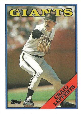 Craig Lefferts 1988 Topps San Francisco Giants