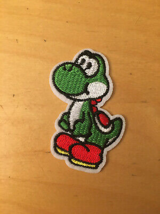 YOSHI PATCH SUPER MARIO BROTHERS DINOSAUR IRON ON PATCH EMBROIDERED FREE SHIPPING