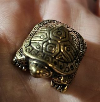 Small Brass Turtle