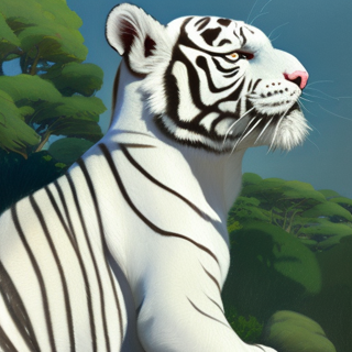 Listia Digital Collectible: A Magnificent White Tiger