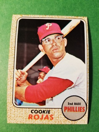 1968 - TOPPS EXMT - NRMT BASEBALL - CARD NO. 39 - COOKIE ROJAS - PHILLIES