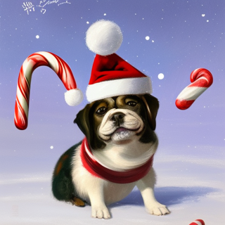 Listia Digital Collectible: Cute Christmas Dog
