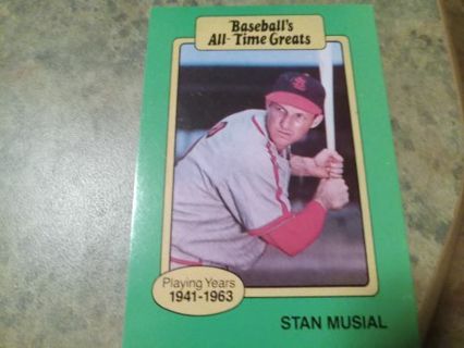 BASEBALL'S ALL TIME GREATS STAN MUSIAL ST. LOUIS CARDINALS BASEBALL CARD