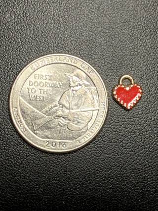 HEART CHARM~#30~1 CHARM ONLY~FREE SHIPPING!