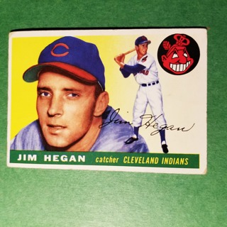 1955 - TOPPS BASEBALL CARD NO. 7 - JIM HEGAN - INDIANS