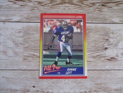 Score All Pro Ronnie Lott FS football trading card #566