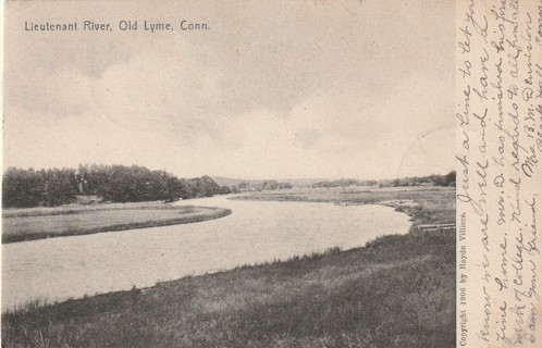 Vintage Used Postcard: 1907 Lieutenant River, Old Lyme, CT